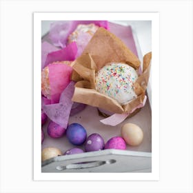 Easter Donuts Art Print