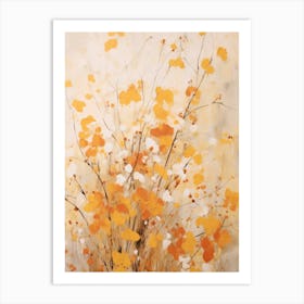 Fall Flower Painting Gypsophila Babys Breath 2 Art Print