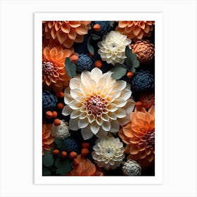 Paper Flowers 10 Art Print