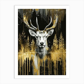 Deer Canvas Print 11 Art Print