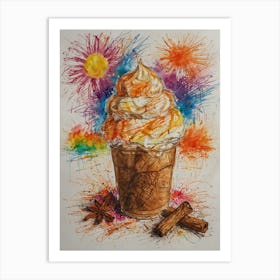 Ice Cream Sundae 6 Art Print