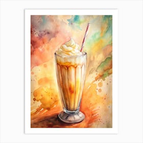 Almond Milk Shake India Art Print