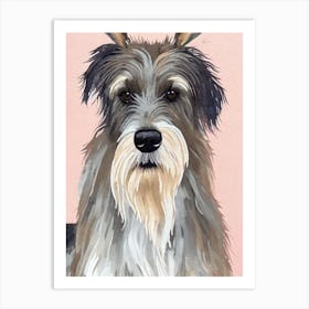 Scottish Deerhound 2 Watercolour Dog Art Print