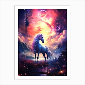 Unicorn In The Sky Art Print