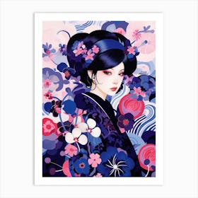 Japanese Girl Art Print