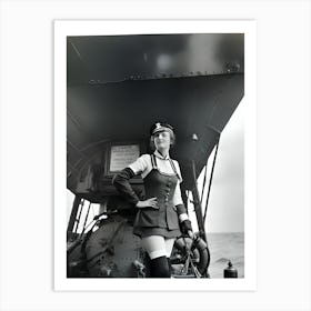 Woman In Uniform 5 Art Print