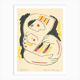 Mother And The Baby, Mikuláš Galanda Art Print