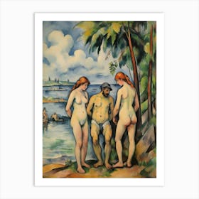 Bathers 1875 Paul Cezanne Art Print 1 Art Print