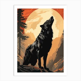 Wofl Painting Art Print