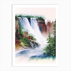 Horseshoe Falls, Canada Water Colour  (1) Art Print