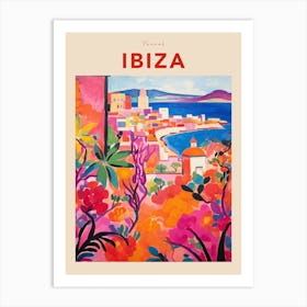 Ibiza Spain 5 Fauvist Travel Poster Art Print