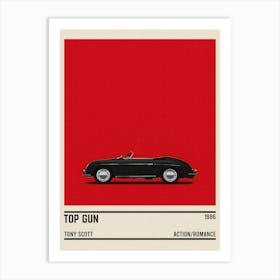 Top Gun Movie Car Art Print