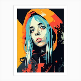 Billie Eilish Vector 3 Art Print