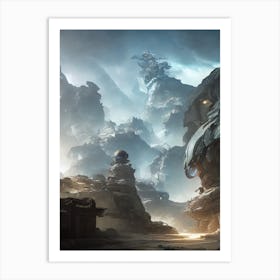 Halo city Art Print