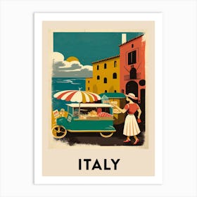 Italy 3 Vintage Travel Poster Art Print