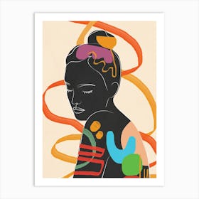 Modern Abstract Woman Vii Art Print