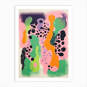 Abstract Landscape Risograph Style 7 Art Print