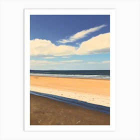 Beach At Dundee Art Print