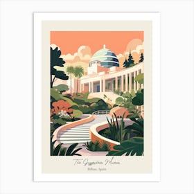 The Guggenheim Museum   Bilbao, Spain   Cute Botanical Illustration Travel 1 Poster Art Print