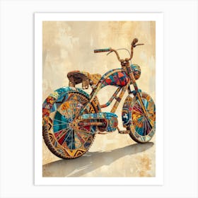 Vintage Colorful Scooter 14 Art Print