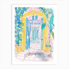 Doors And Gates Collection Hearst Castle, California 3 Art Print