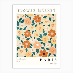 Paris Flower Market Art Print