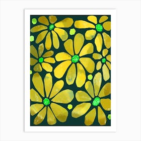 Yellow Flowers 1 Art Print