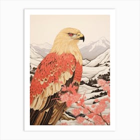 Bird Illustration Golden Eagle 3 Art Print