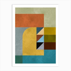 Geometric expressive shapes 1 Art Print