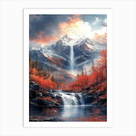 Waterfall 1 Art Print