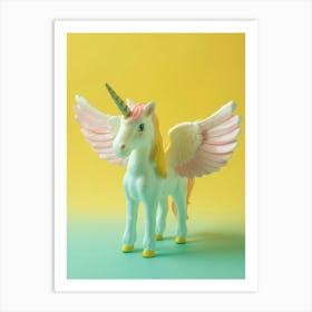 Toy Unicorn With Wings Art Print