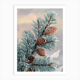 Pine Cones Art Print