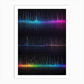 Sound Wave Background 1 Art Print