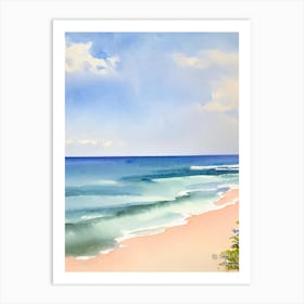 Collaroy Beach 3, Australia Watercolour Art Print