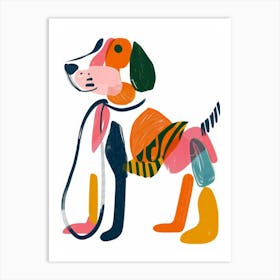 Dog With Leash 1 Art Print