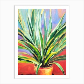 Dracaena 3 Impressionist Painting Art Print