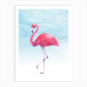 Pink Flamingo 1 Art Print