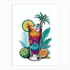 Tropical Drink 02 Art Print