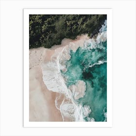 Aerial View Of A Beach 109 Art Print