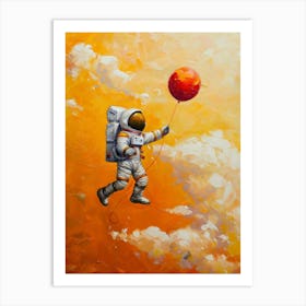 Astronaut In Space 13 Art Print