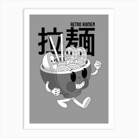 Retro Ramen Art Print