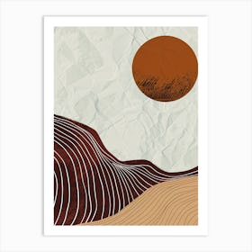 Stralsund Abstract Space - Minimalist Bauhaus Art Print