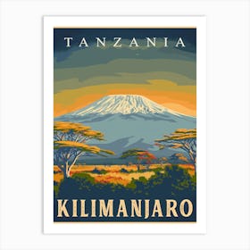 Mount Kilimanjaro, Tanzania Art Print