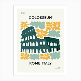 Travel Colosseum Rome Italy Abstract Gallery Art Print