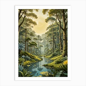 Jungle River Art Print