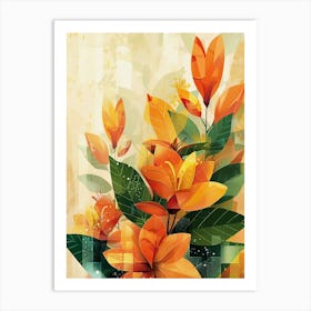 Abstract Floral Painting Art Print