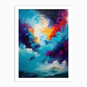 Blue Sky With Clouds Art Print