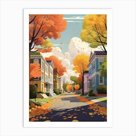 Ottawa In Autumn Fall Travel Art 3 Art Print