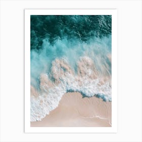 Aerial View Of A Beach 112 Art Print