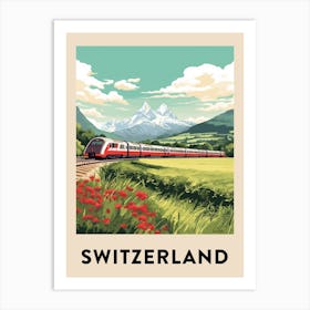 Vintage Travel Poster Switzerland 9 Art Print